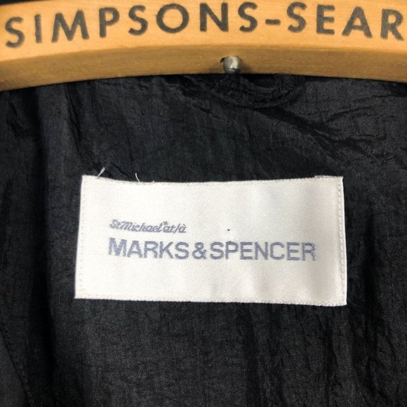 Marks & Spencer Black Trench Coat - Picture 4 of 8